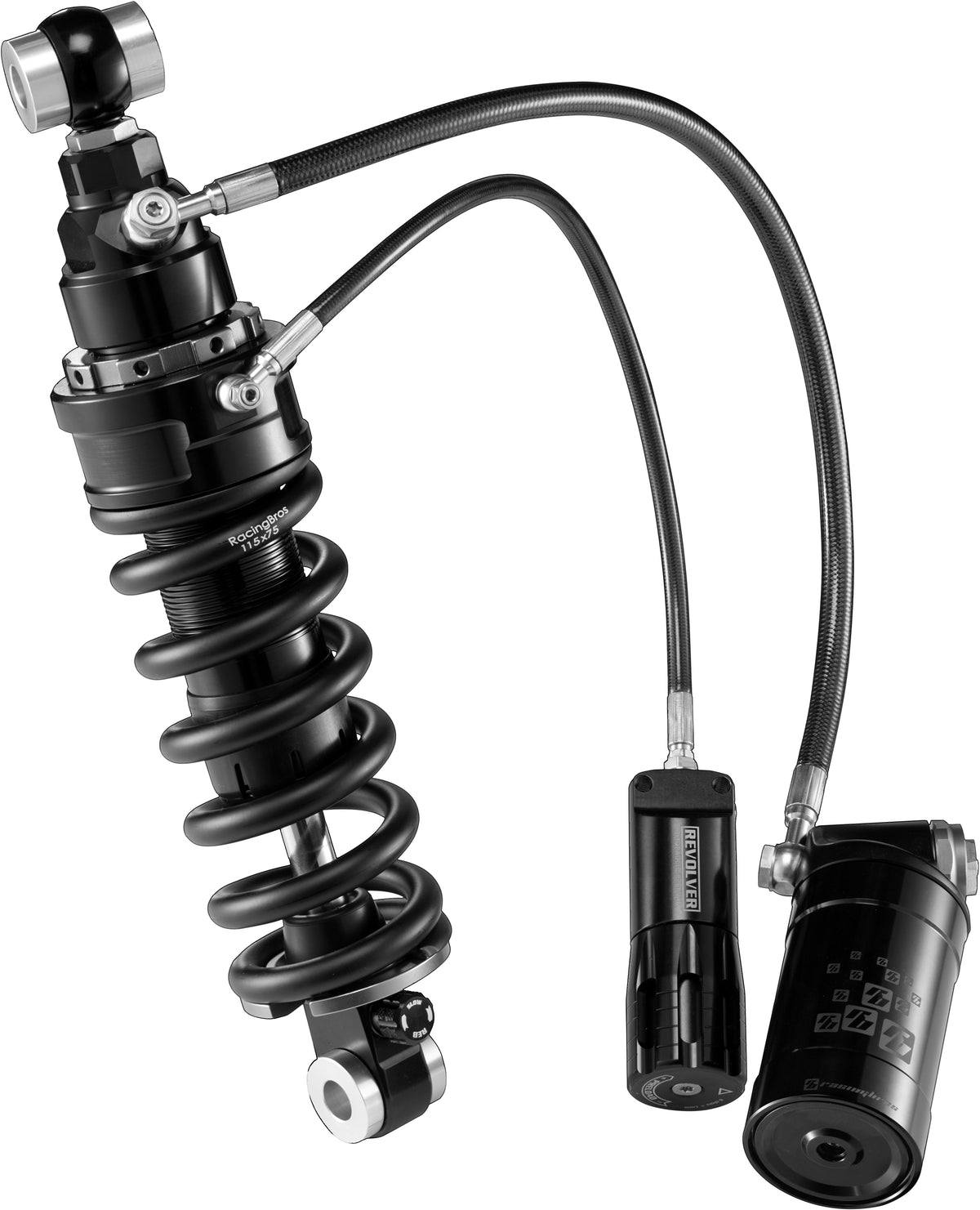 Harddrive M8 Softail Remote RESV. Shock 12.5" w/ Preload Adjustable (R0800070)
