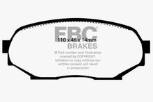 Load image into Gallery viewer, EBC 90-93 Geo Storm 1.6 Greenstuff Front Brake Pads