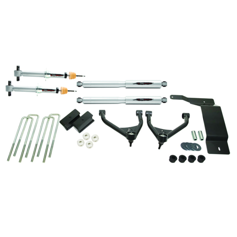 Kit de elevación de suspensión Belltech de 4 pulgadas con amortiguadores para Chevrolet Silverado/GMC Sierra 1500 4WD 16-18