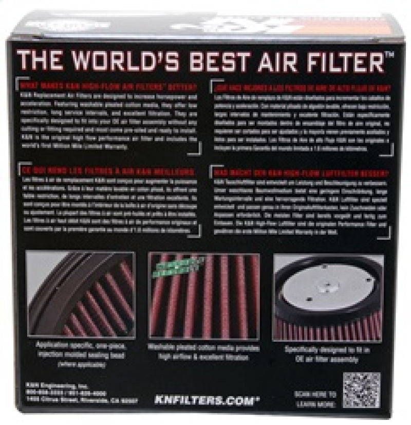 K&N Custom Round Air Filter 4.625in ID / 6in OD / 2.5in Height — Universal Fit