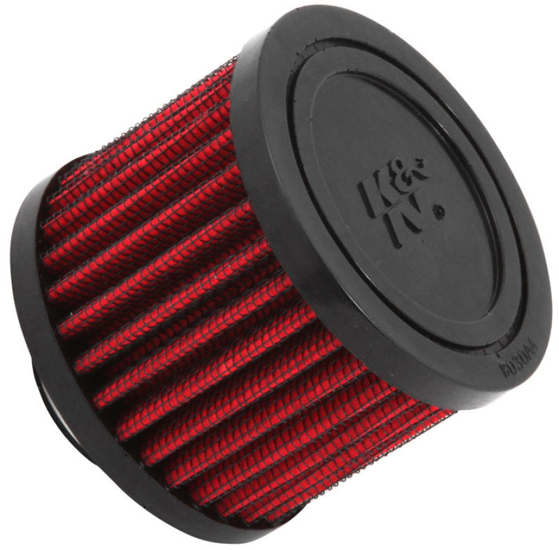 K&N 62-1410 Crankcase Vent Filter — 1in Flange ID x 3in OD x 2.375in H Rubber Base
