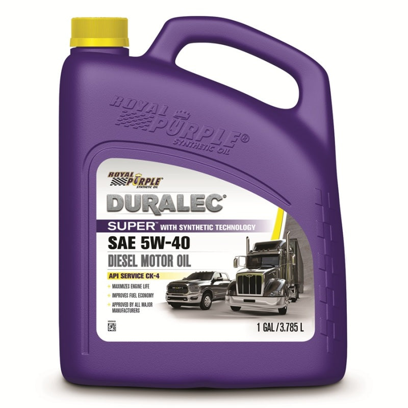 Aceite de motor Royal Purple Duralec Super Diesel 5W-40 CK-4 - 1 galón