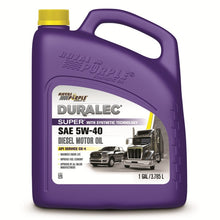 Cargar imagen en el visor de la galería, Aceite de motor Royal Purple Duralec Super Diesel 5W-40 CK-4 - 1 galón