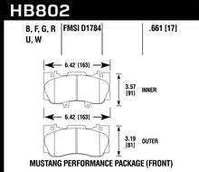 Cargar imagen en el visor de la galería, Hawk 15-17 Ford Mustang GT DTC-60 Race Front Brake Pads