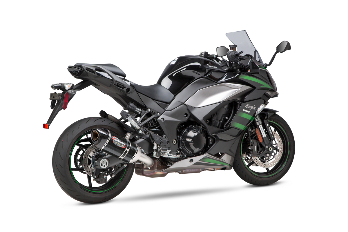 Yoshimura Exhaust Street Alpha Slip-on SS/CF KAW (14161BP220)