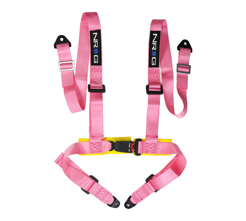 NRG SBH-4PC-SPK 4-Point Seat Belt Harness - Pink