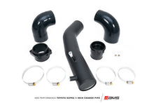 Cargar imagen en el visor de la galería, Kit de tubo de carga de aluminio de 3 pulgadas para Toyota Supra A90 2020+ de AMS Performance