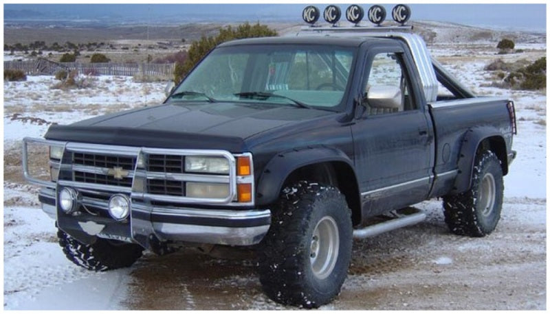 Guardabarros estilo recorte Bushwacker 88-99 Chevy C1500, 2 piezas, color negro