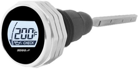 KOSO Digital OIL Dipstick Silver Fits 07-16 FLH/FLT (BA053011)