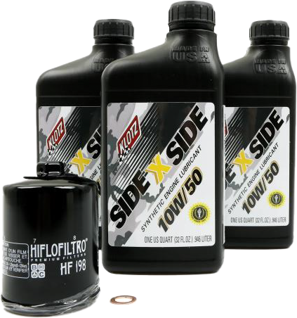 Klotz Sidexside OIL Change KIT 10W50 /w OIL Filter POL (KU-101)