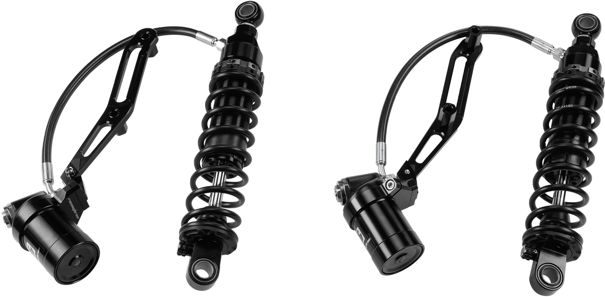 Harddrive Touring Remote RES Shocks 14" STD Weight Billet Bracket (R0800235-1)