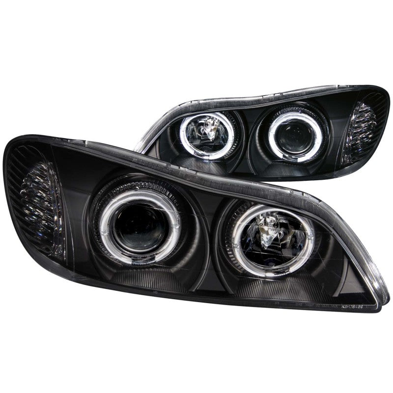 Faros delanteros con proyector ANZO 2000-2004 Infiniti I30 con Halo negro