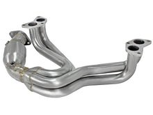 Cargar imagen en el visor de la galería, aFe 12-17 Toyota 86 / FRS / BRZ Twisted Steel 304 Stainless Steel Long Tube Header w/ Cat