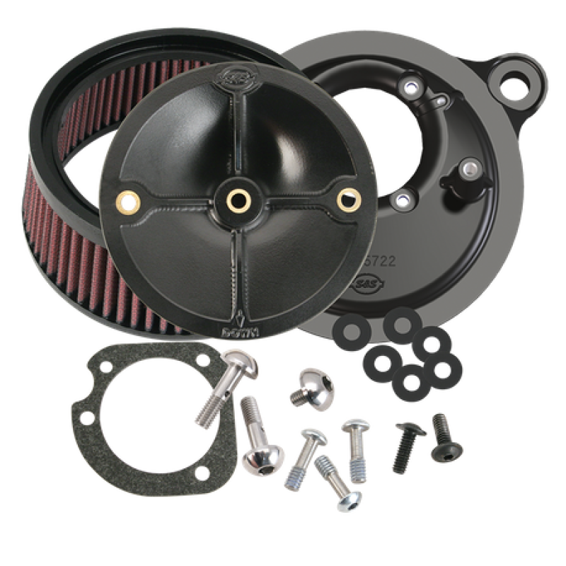 S&S Cycle Stealth Air Cleaner Kit 01-15 Softail EFI — No Cover | GGCRACING
