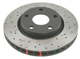 Rotor unidireccional ranurado T3 serie 4000 con buje negro para Cadillac CTS-V serie V 2009-2013 de DBA