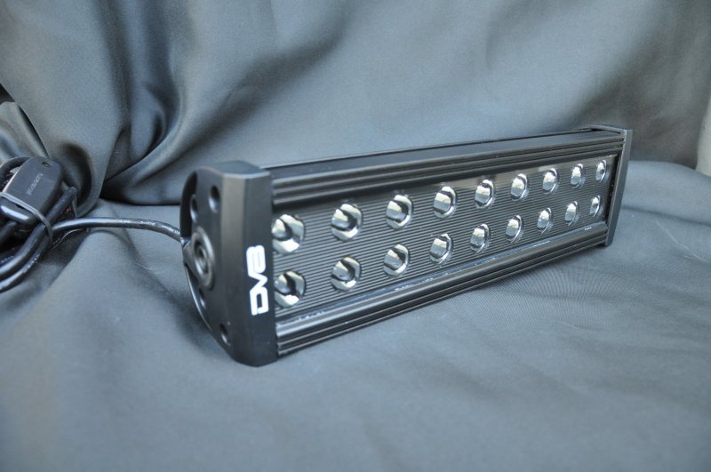DV8 Offroad 12" Dual Row LED Light Bar Black Face — Universal