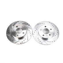 Cargar imagen en el visor de la galería, Power Stop 03-05 Buick Park Avenue Rear Evolution Drilled &amp; Slotted Rotors - Pair