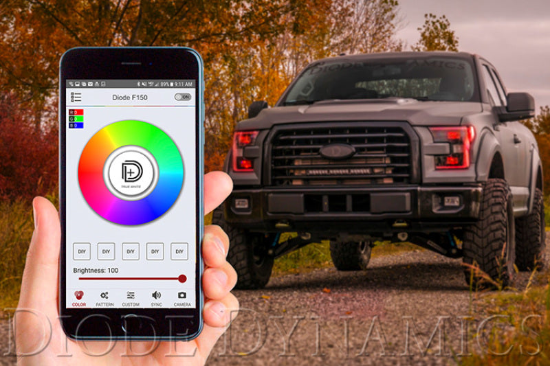 Controlador Bluetooth RGBW M8 de 1 canal de Diode Dynamics