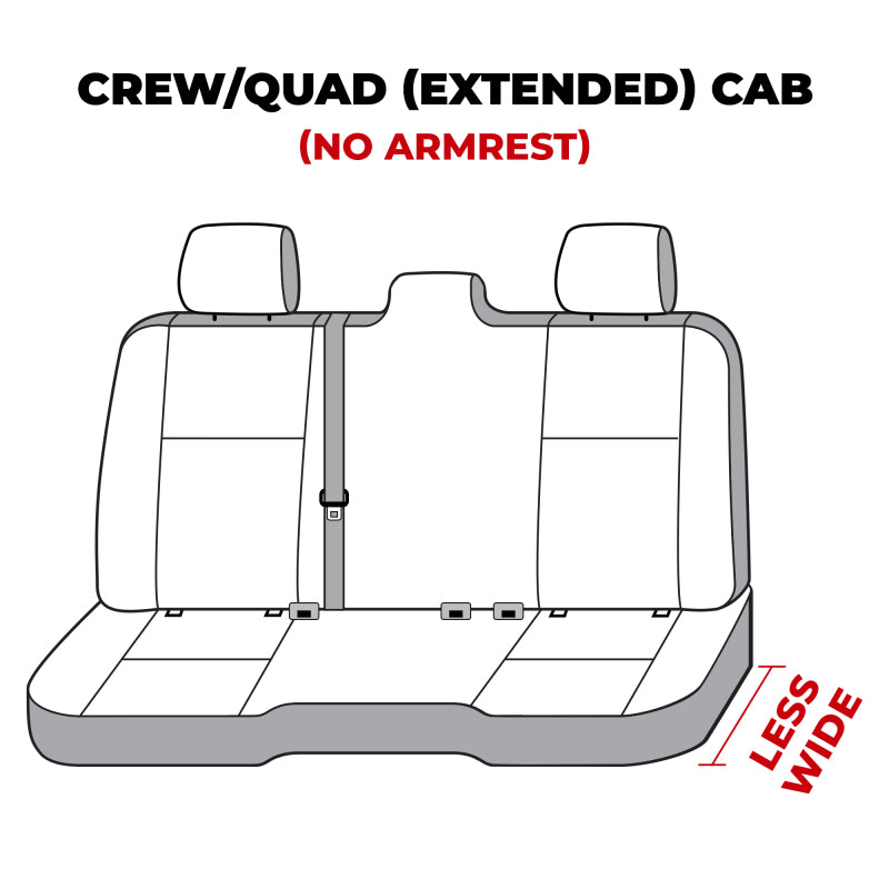 Covercraft Polycotton SeatSaver Custom Second Row Seat Covers — 2019-2024 Dodge Ram 1500