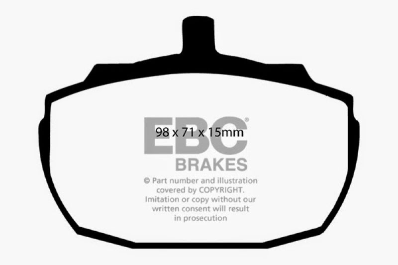 EBC 91-93 Morgan 4/4 1.6 Greenstuff Front Brake Pads