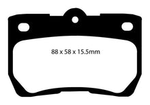 Cargar imagen en el visor de la galería, EBC 06-07 Lexus GS300 3.0 Redstuff Rear Brake Pads