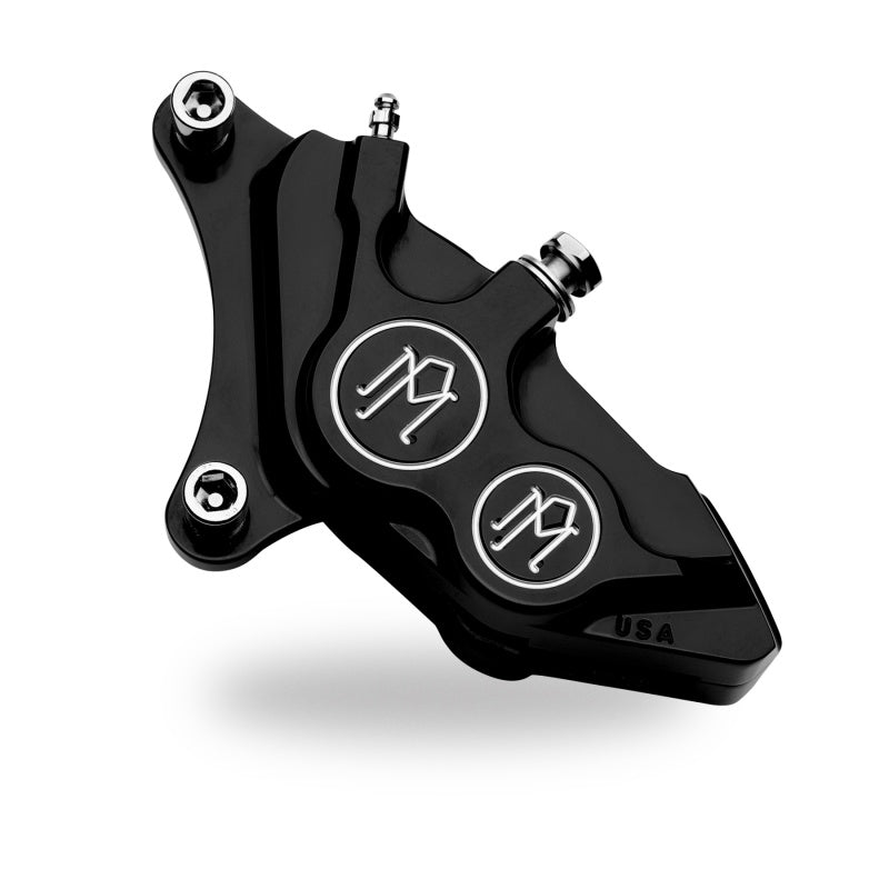 Performance Machine 137x4B Left Caliper — Fits 2000-2017 Harley-Davidson 11.5in