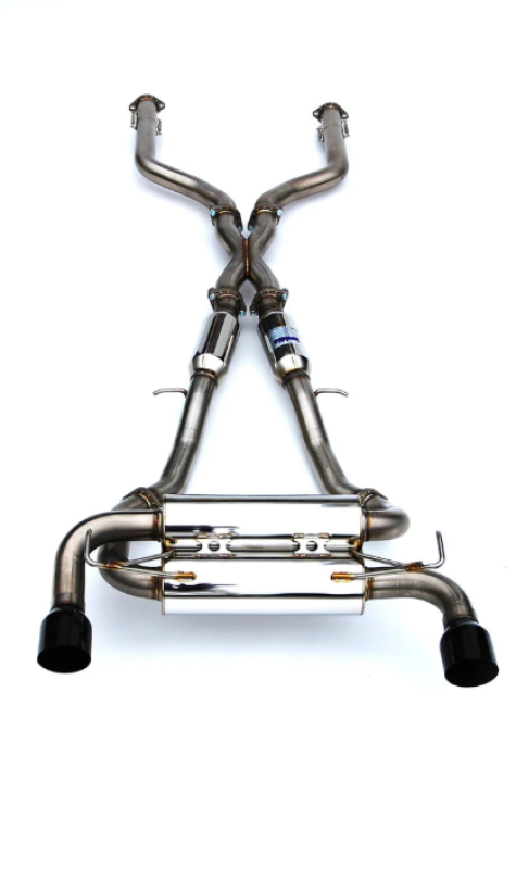 Invidia 2022+ Nissan Z 70mm Gemini Cat Back Exhaust - Single Layer Black Tip