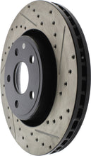 Cargar imagen en el visor de la galería, StopTech 11-12 Dodge Durango Sport Drilled &amp; Slotted Front Passenger-Side Brake Rotor