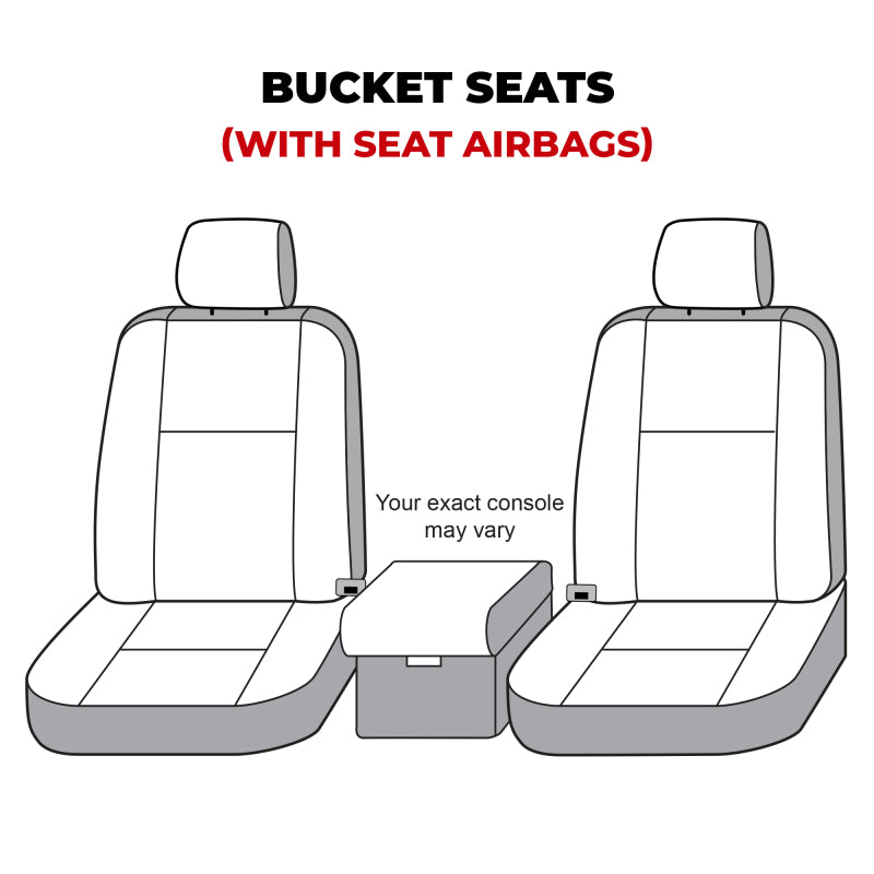 Covercraft Polycotton SeatSaver Custom Front Seat Covers - Charcoal — Fits 2019-2024 Dodge Ram 2500/3500