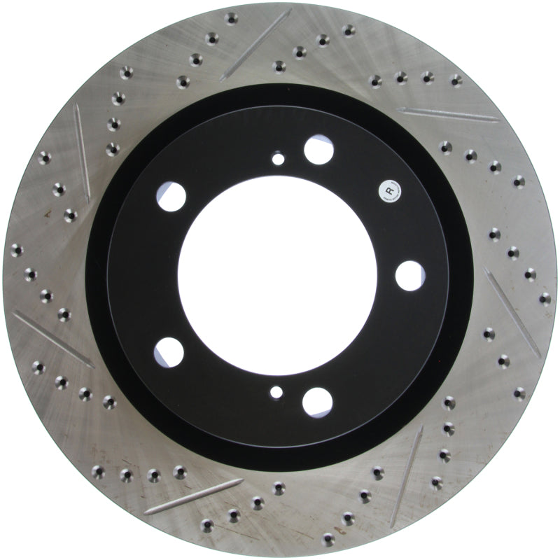 Rotor ranurado y perforado delantero derecho StopTech 07-09 Toyota Tundra / 08-09 Toyota Sequoia