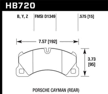 Cargar imagen en el visor de la galería, Hawk 15-17 Porsche Cayenne Front HPS 5.0 Brake Pads