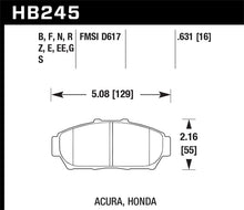 Load image into Gallery viewer, Hawk 94-01 Acura Integra (excl Type R)  Blue 9012 Race Front Brake Pads