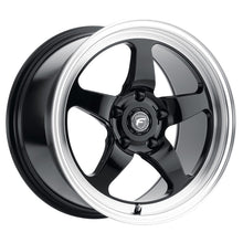 Cargar imagen en el visor de la galería, Rueda Forgestar D5 Drag 17x10 / 5x120 BP / ET45 / 7.3in BS negra brillante