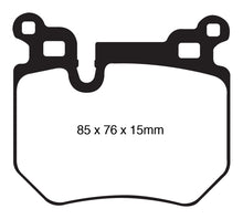 Cargar imagen en el visor de la galería, EBC 08-10 BMW 135 3.0 Twin Turbo Greenstuff Rear Brake Pads