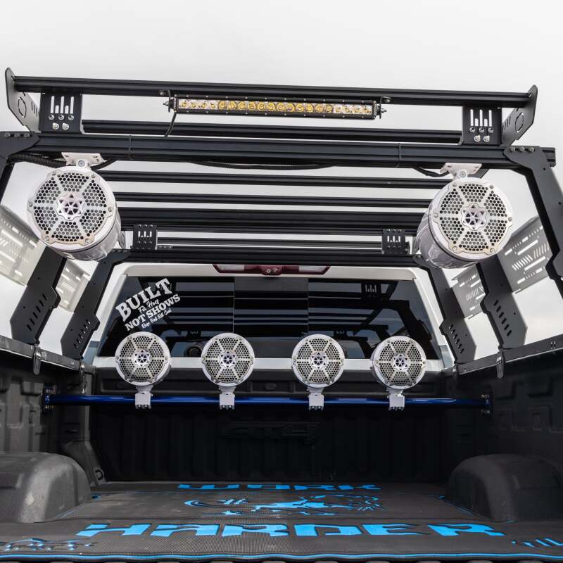 DS18 Marine And Psports Towers With Built In 8in 1in Driver 180 Watts RMS RGB LEDs Blk Crbn Fiber (CF-X8TPNEO)