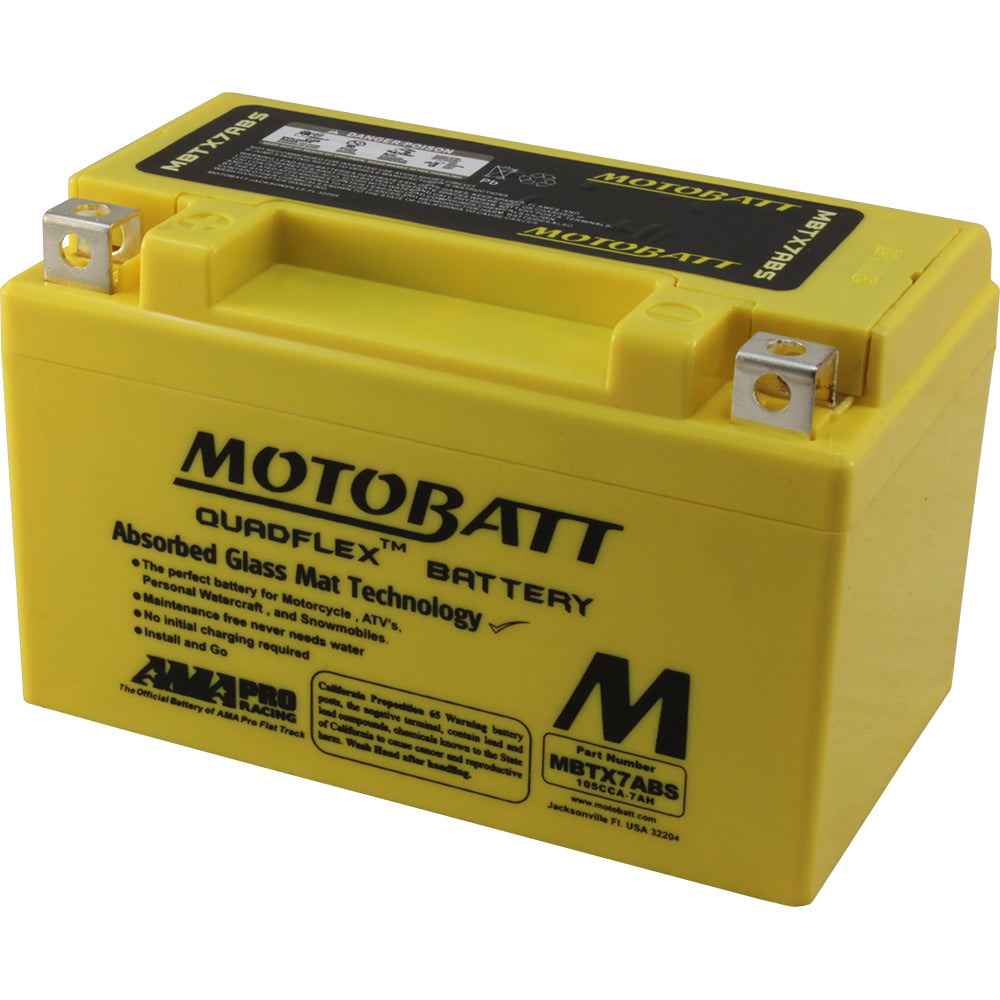 Motobatt Battery MBTX7ABS Sealed Factory Activated