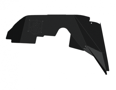 Road Armor Stealth Front Fender Liner Body Armor - Black Steel — Fits 2018-2020 Jeep Wrangler JL