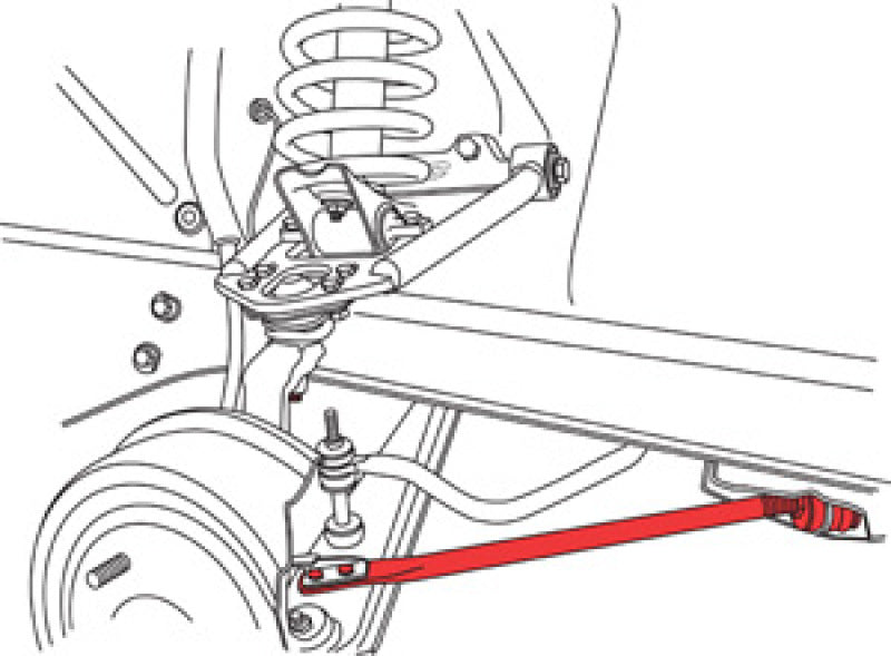 Varilla de avance ajustable para Mustang de SPC Performance