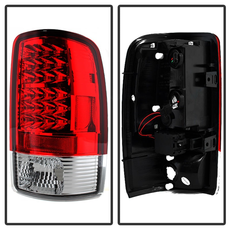 Luces traseras LED Spyder Chevy Suburban/Tahoe 1500/2500 00-06 rojas transparentes ALT-YD-CD00-LED-RC