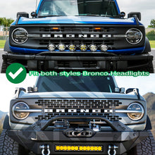 Cargar imagen en el visor de la galería, AlphaRex 21-23 Ford Bronco NOVA LED Projector Headlights Black