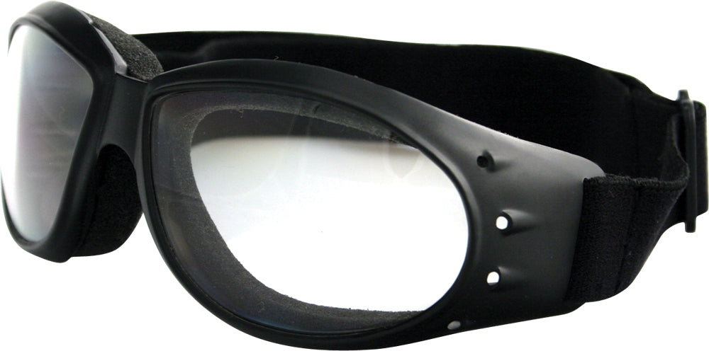 Bobster Cruiser Sunglasses Black w/Clear Lens (BCA001C)