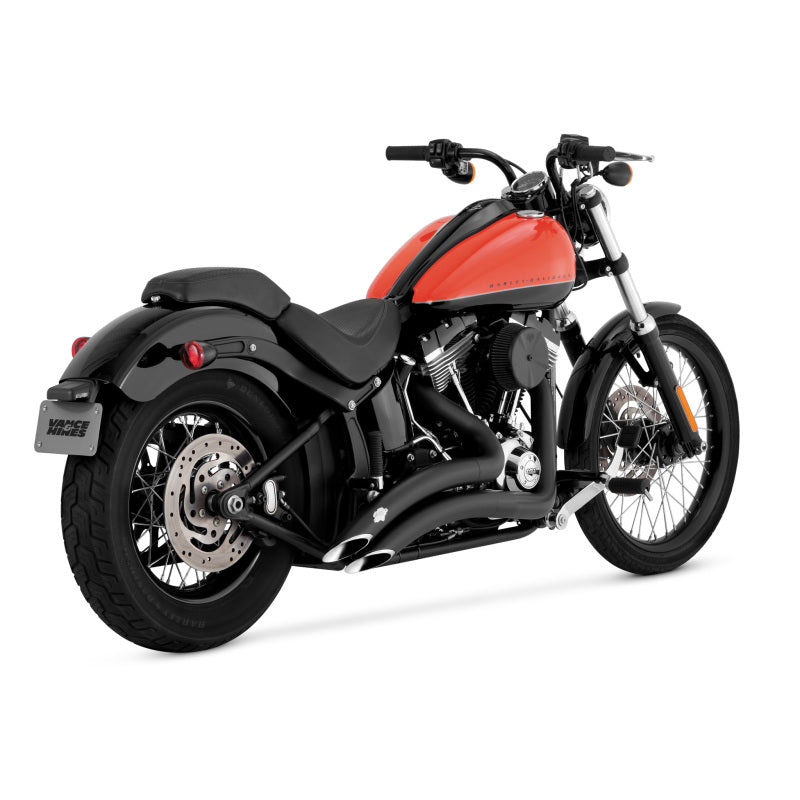 Vance & Hines Big Radius 2-2 Black Full System Exhaust — Fits Harley Davidson Softail 1986-2009