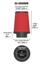 Load image into Gallery viewer, AEM 4 inch x 9 inch x 1 inch Dryflow Element Filter Replacement