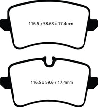 Cargar imagen en el visor de la galería, EBC 11 Audi A6 2.0 Turbo Yellowstuff Rear Brake Pads