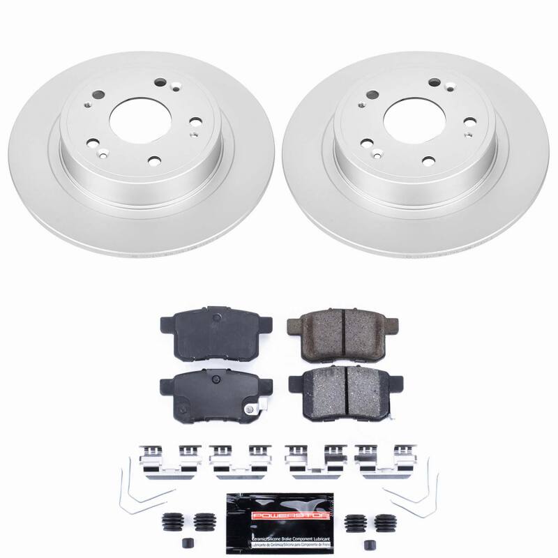 Power Stop 11-14 Acura TSX Rear Z23 Coated Brake Kit