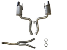 Cargar imagen en el visor de la galería, JBA 15-20 Ford Mustang EcoBoost 304 Stainless Steel Cat-Back Exhaust