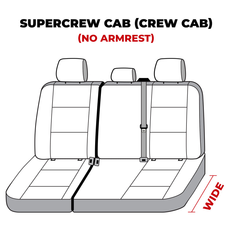 Covercraft Endura Waterproof Polyester SeatSaver Custom Second Row Seat Covers — Fits 2019-2026 Ford F-150