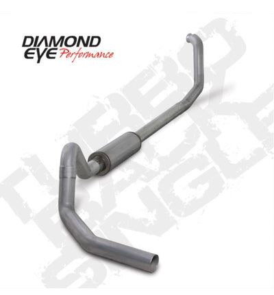 Diamond Eye 4in Turbo Back Aluminized Exhaust — Fits 00-03 Ford 7.3L E-Series Van