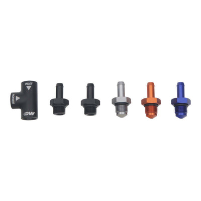 DeatschWerks Venturi Siphon Jet 5/16in Hose Barb to 6AN ORB Female Fitting - Anodized Matte Black