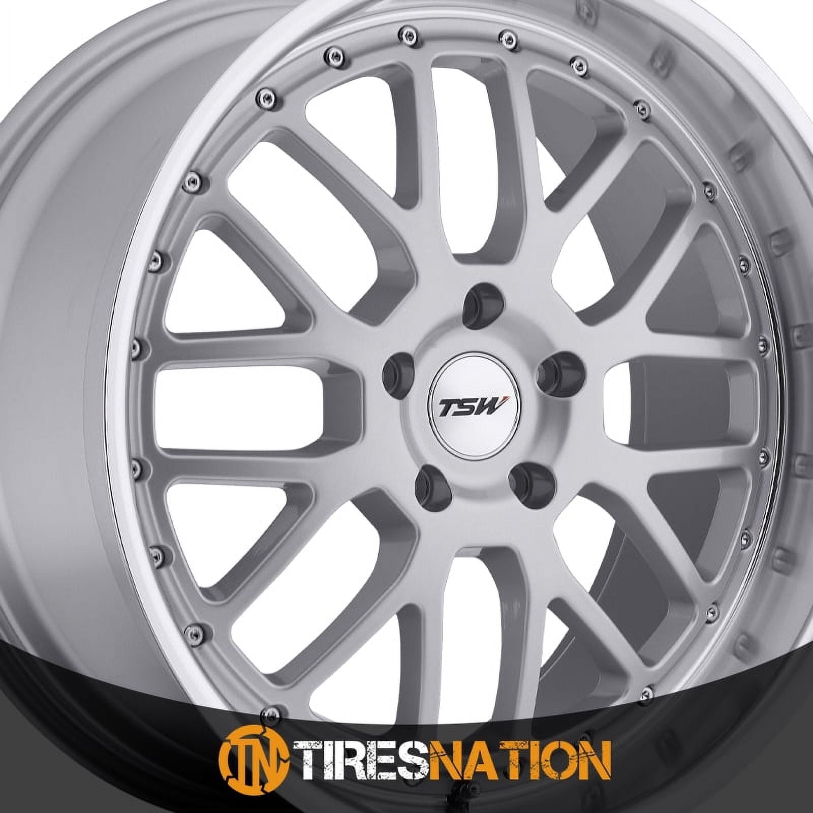 TSW Alloy Wheels TWVAL 17X8 5X112 SLV MRR LIP 45MM
